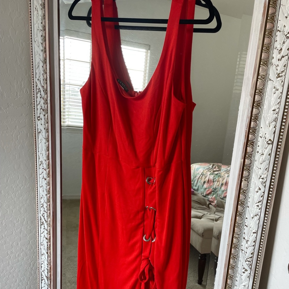Orange bodycon Dress